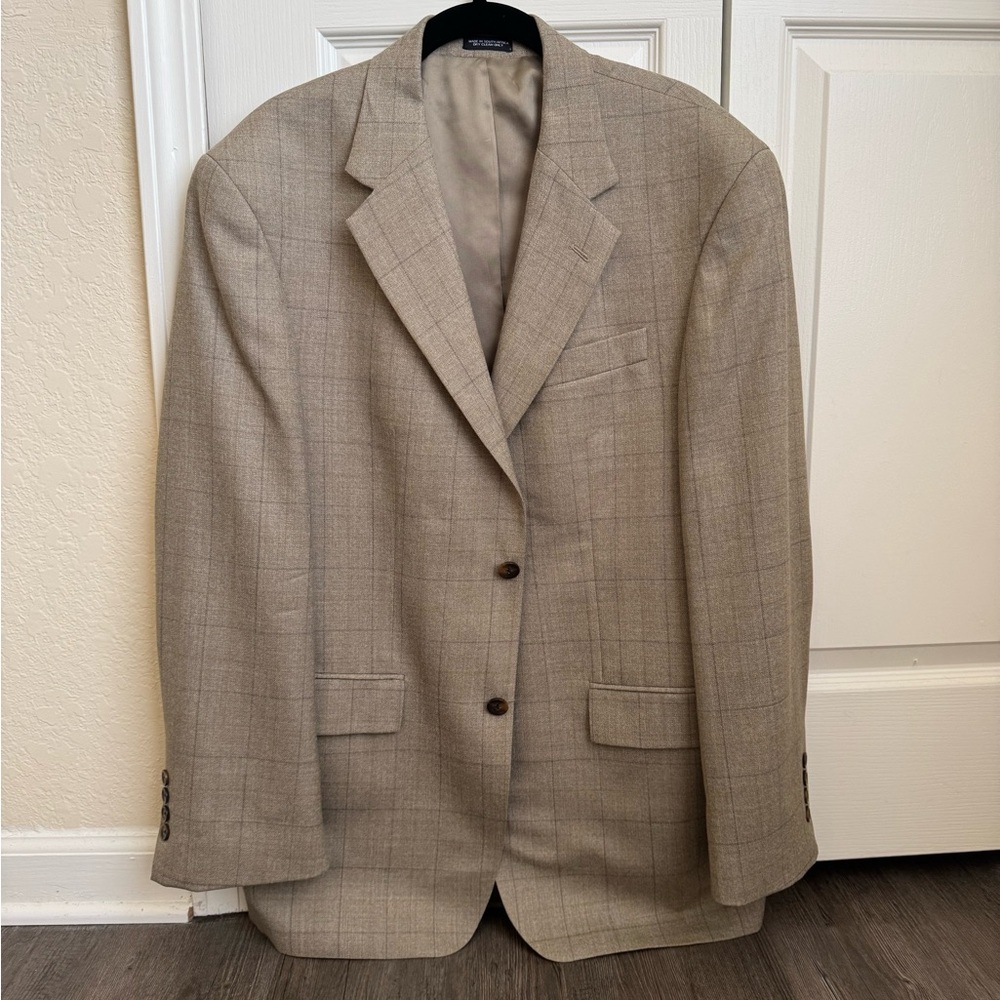 Men's Tan Oscar de la Renta Blazer